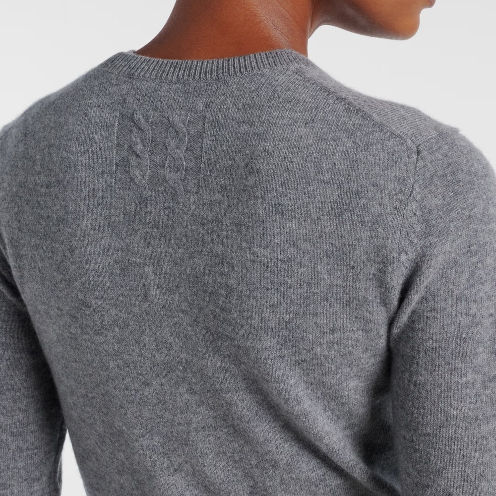 Nili Lotan XS March Cardigan Cashmere Grey Melange - Picture 4 of 14